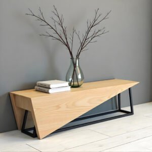 AxisEdge Geometric Console Table