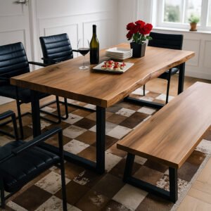 Rústico Edge Dining Set